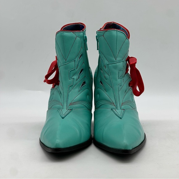 John Fluevog Deliverance Jodie Side Lace Ankle Boot. Size 11 - Picture 5 of 13